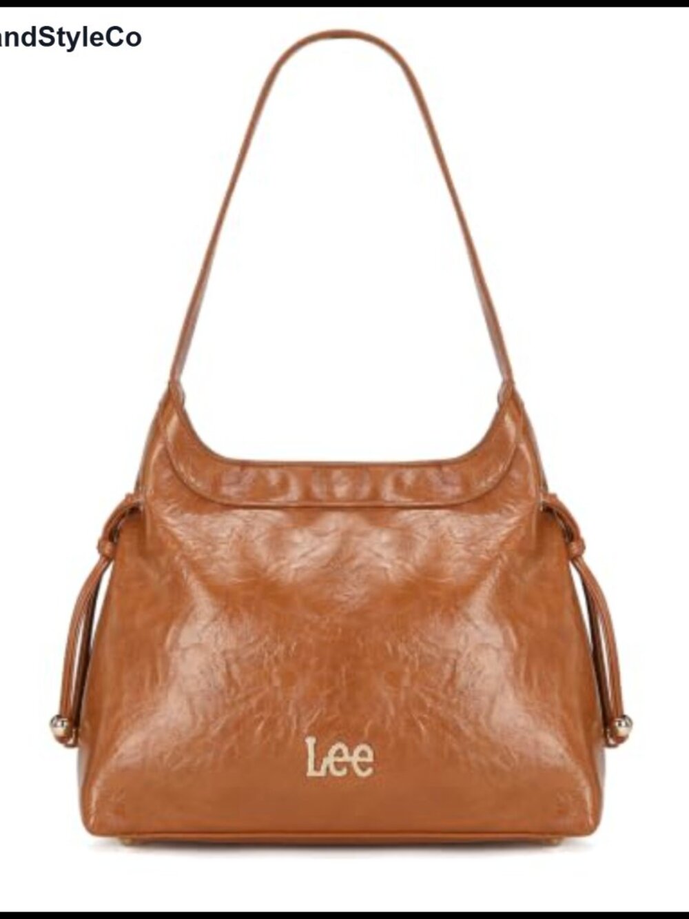 Wrinkled Textured Leather Shoulder Bag Hobo Top Handle Satchel Purse